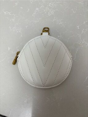 Louis Vuitton Paris Quilted Round Coin Pouch with Gold Hardware